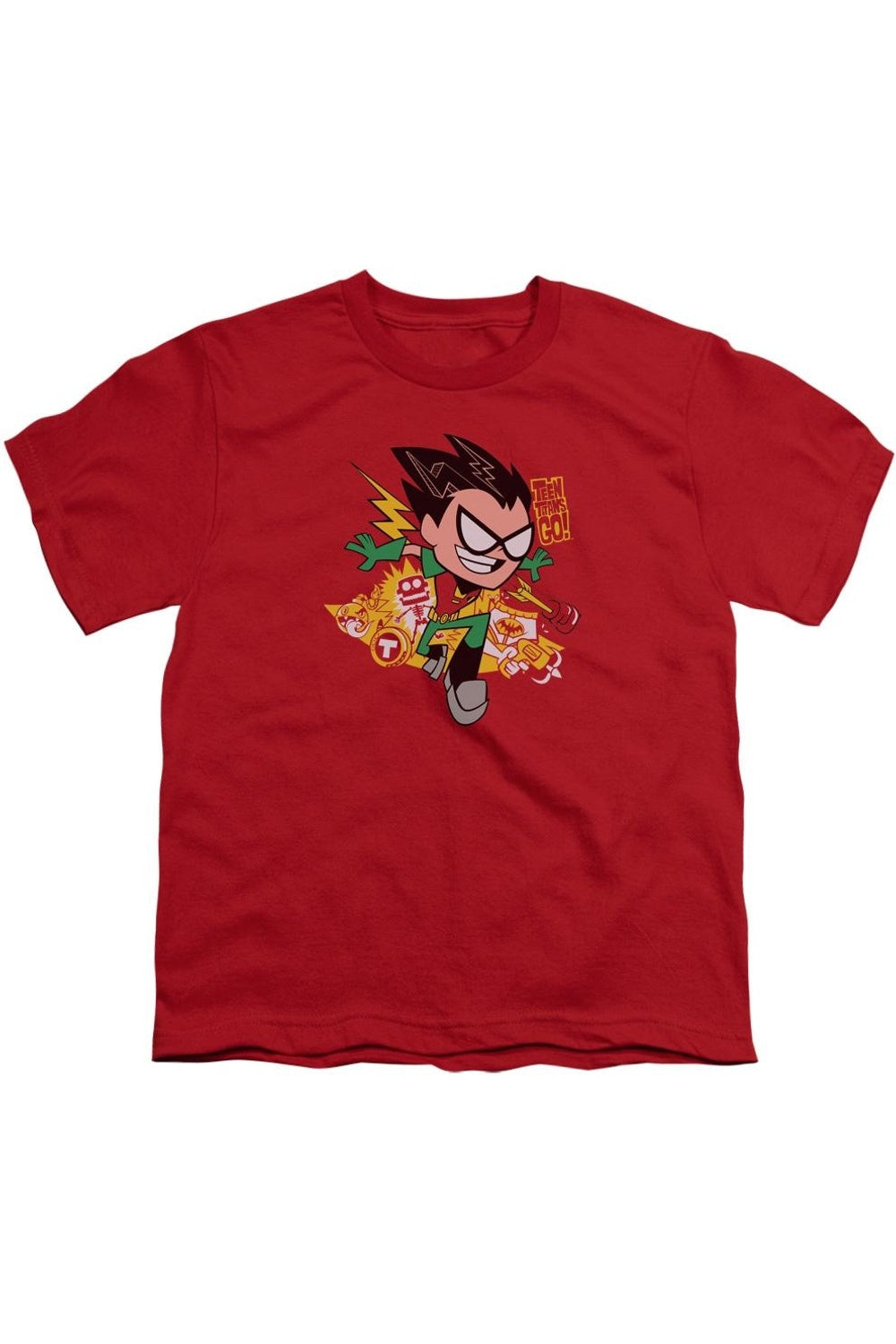 

Футболка с коротким рукавом Teen Titans Go Robin для детей Gildan, красный