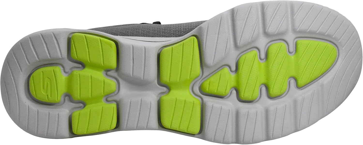 Мужские кроссовки Skechers Gowalk 5 Qualify - спортивные сетчатые шнурованные для ходьбы, серый — фото 4