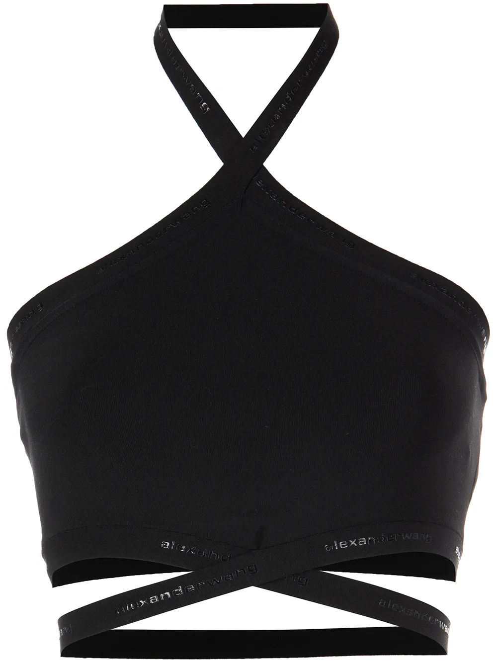 

Топ с вырезом халтер Alexander Wang, черный