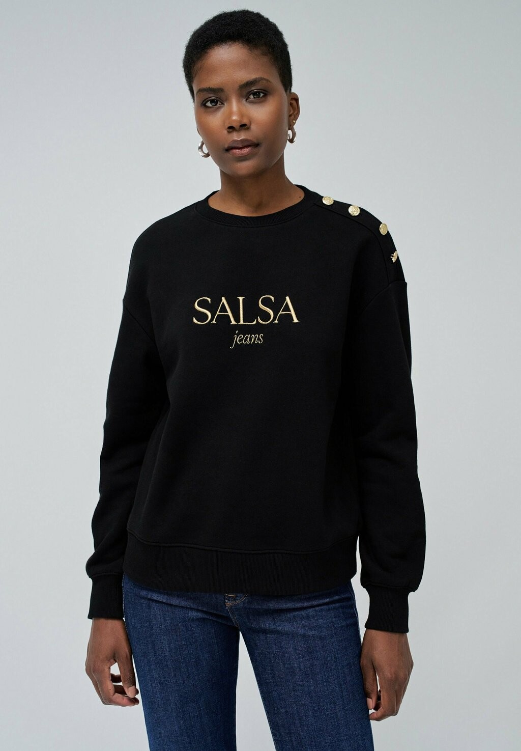 

Толстовка LANGARM REGULAR Salsa Jeans, черный