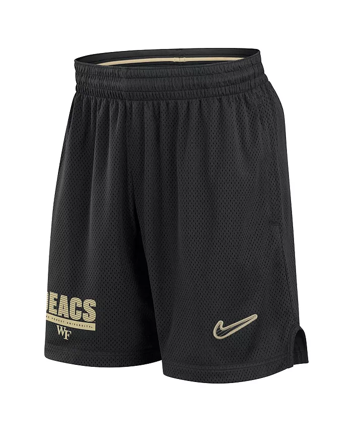 

Мужские черные шорты Wake Forest Demon Deacons 2024 Sideline Mesh Nike