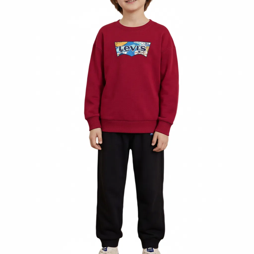 Детская спортивная одежда Casual с круглым вырезом Levis, Pepper Red