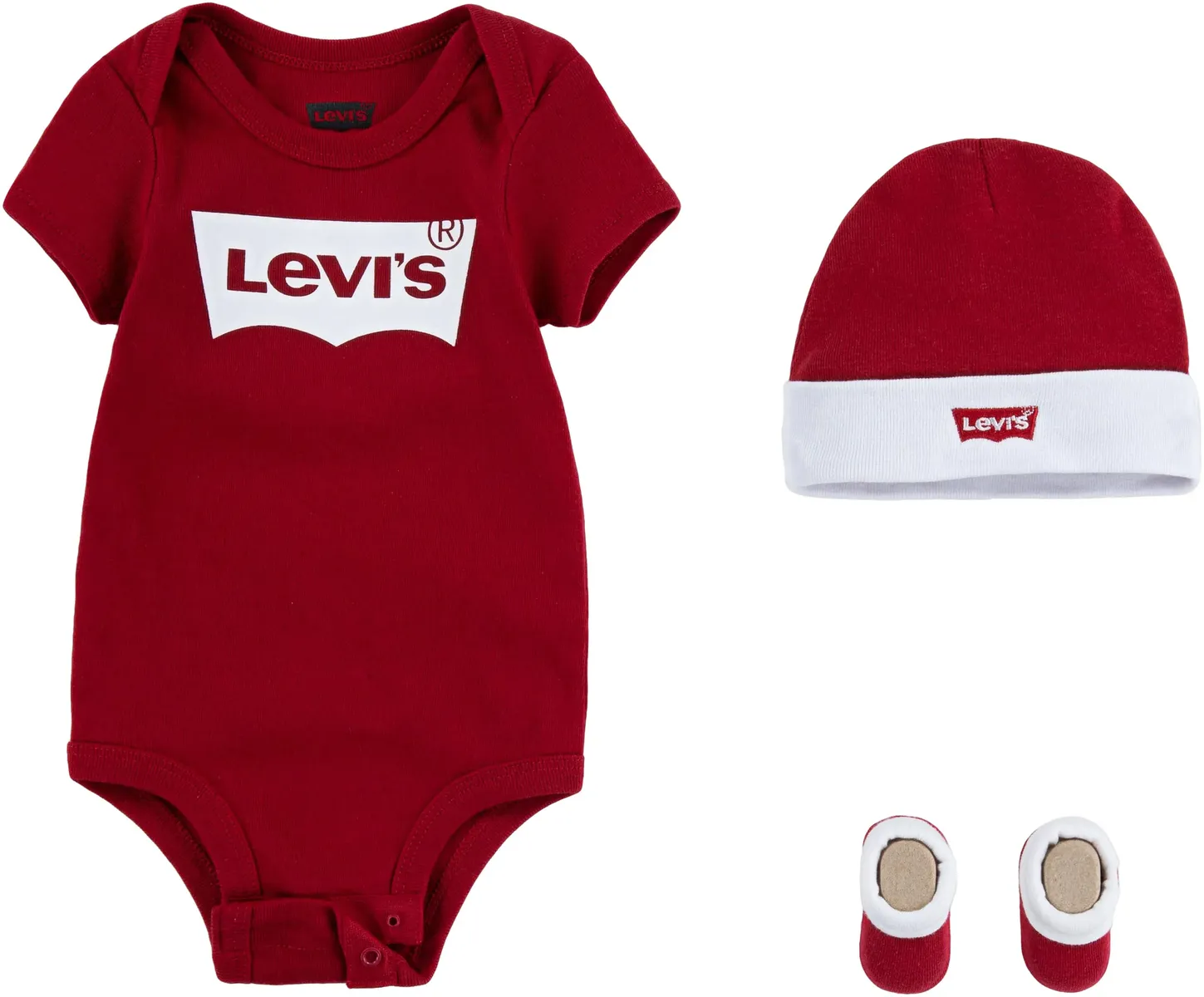 Levi's Kids Body "Подарочный набор для новорожденных" (набор из 3 предметов), BABY унисекс, красный — фото 2