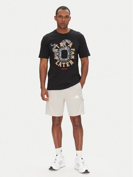 Футболка обычного кроя Overtime Spring Graphic JM0291 Adidas, черный — фото 2