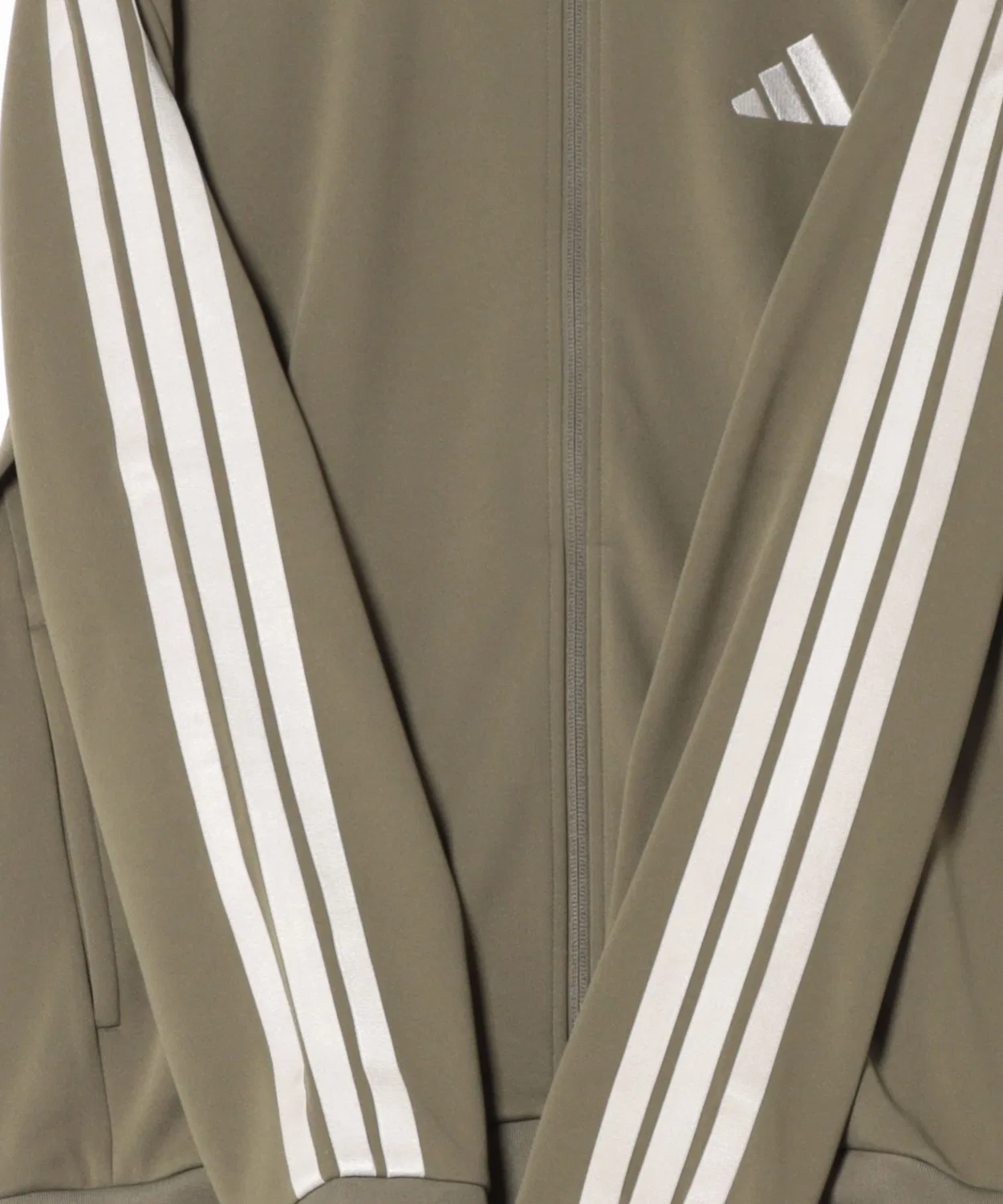 Трек-топ adidas с молнией, полиэстер, черный с белым — фото 3