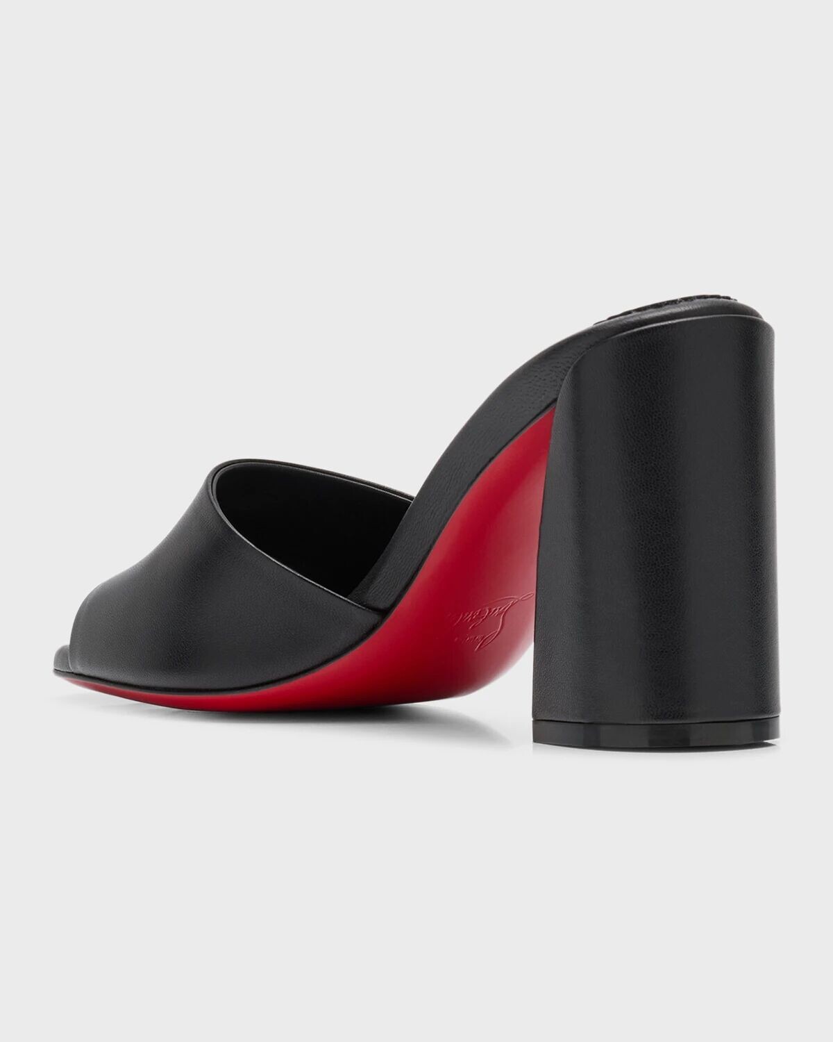 Сандалии-мюли Jane на красной подошве с кожаной подошвой Christian Louboutin, цвет Black — фото 4