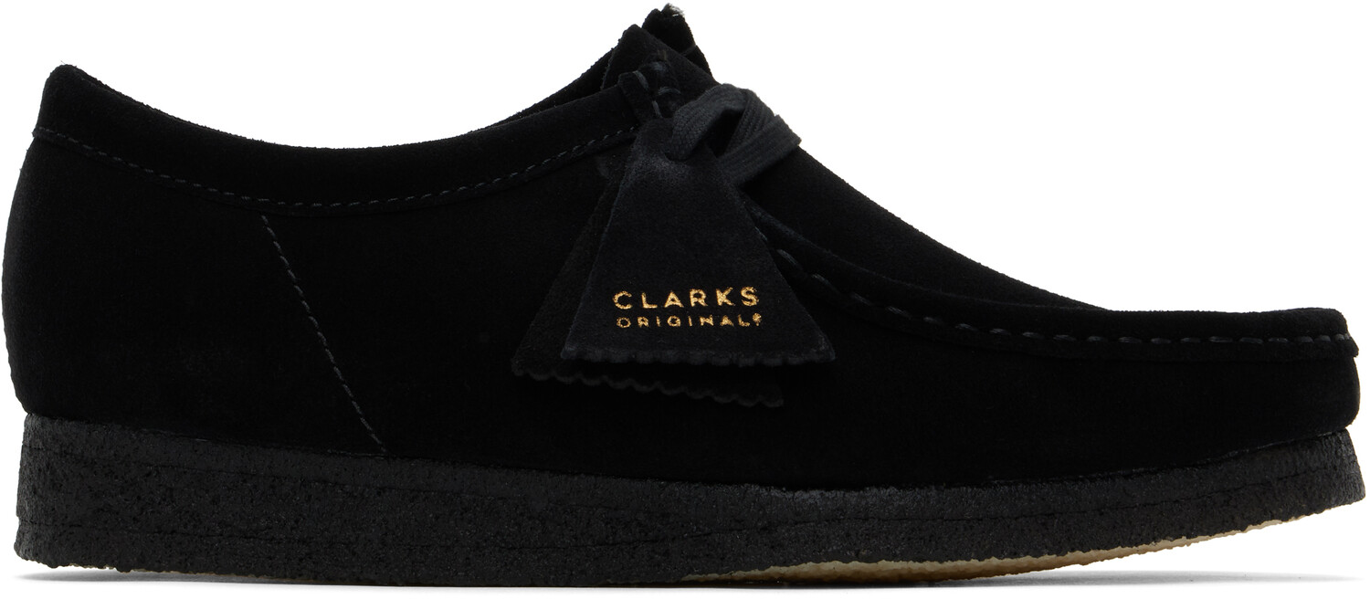 

Дерби Блэк Валлаби Clarks Originals, Black suede