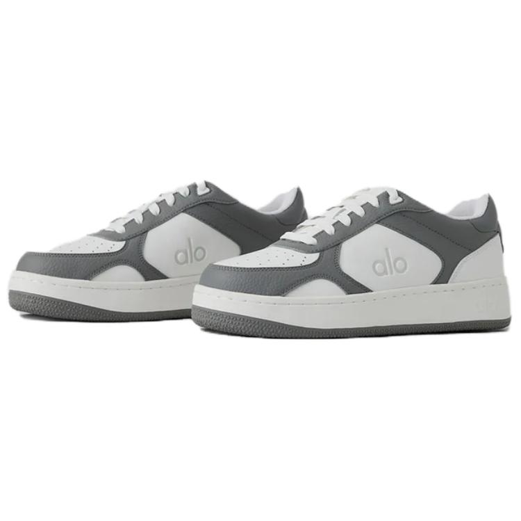 Alo Yoga Абразивоустойчивые дышащие низкие скейтбордские кроссовки Unisex White Gray - White Gray для восстановления, цвет White Gray — фото 2