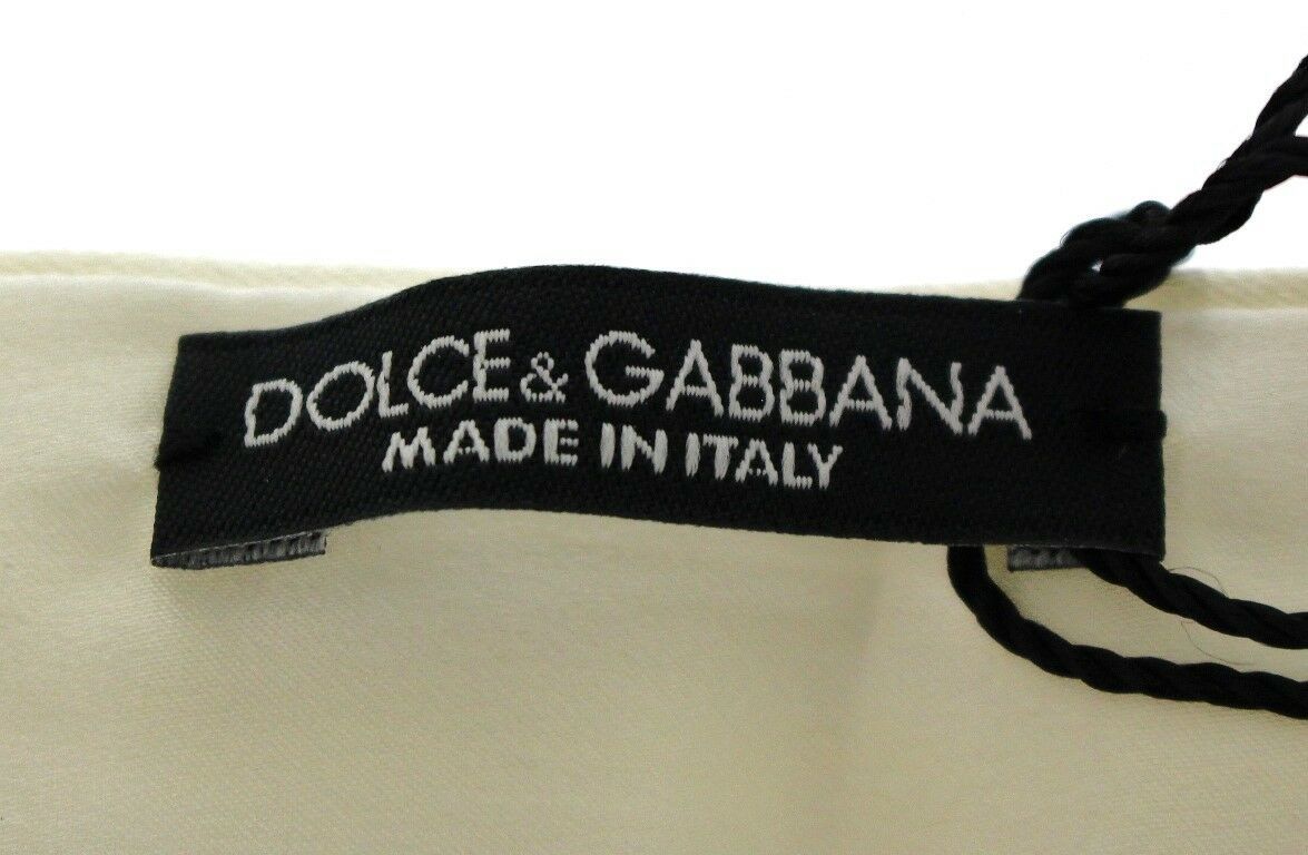 Эксклюзивный вечерний кушак из белого шелка Dolce & Gabbana — фото 4