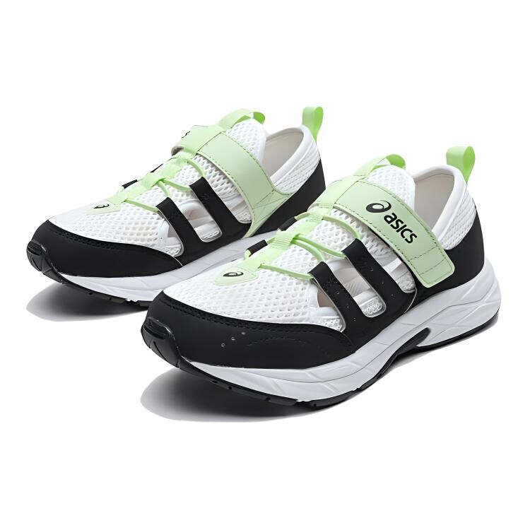 БЕГУЩИЕ ДЕТИ Детские сандалии Детские Asics, белый/зеленый/черный — фото 3