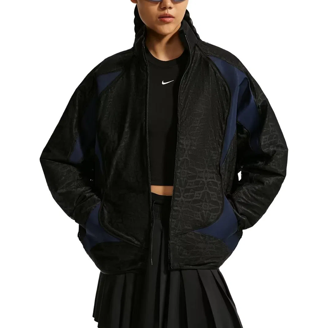 Спортивная куртка женская Oversized Lace Track Jacket Nike, Black/Blue — фото 4