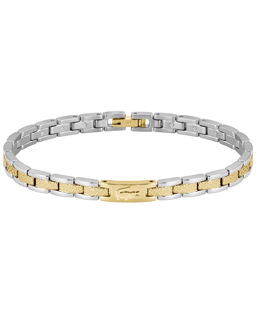 

Браслет Metropole из двухцветной нержавеющей стали с металлическими звеньями Lacoste, Two Tone