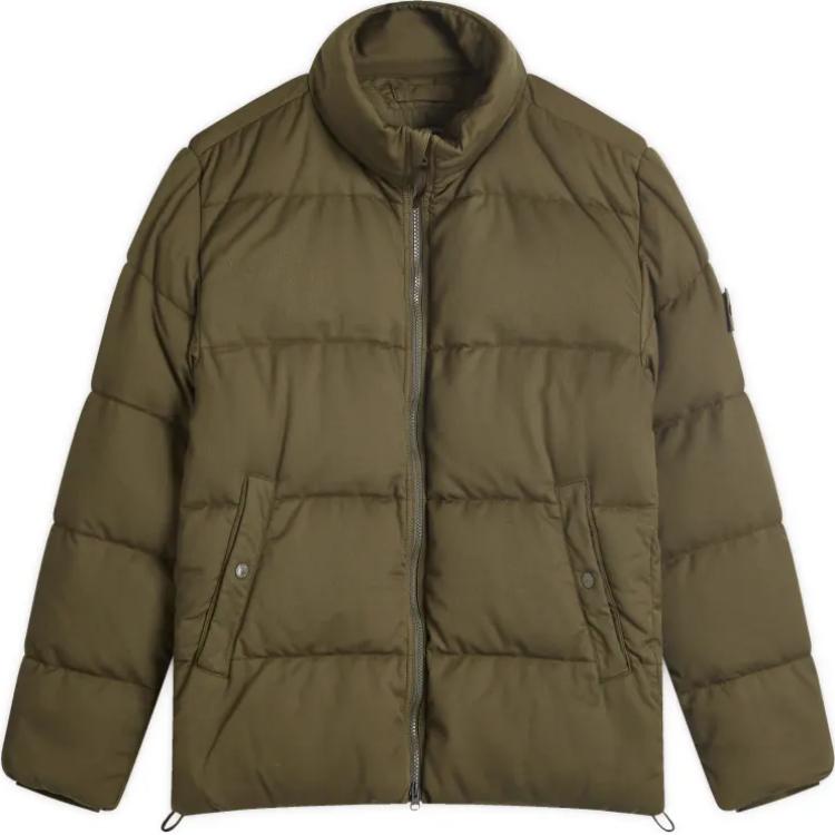 

Куртка утепленная с молнией и нашивкой Logo Patch STONE ISLAND, зеленый