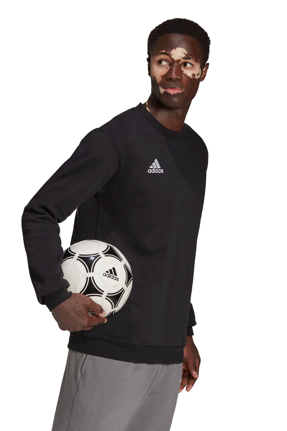 Толстовка Adidas Entrada 22 с круглым вырезом adidas, черный — фото 4