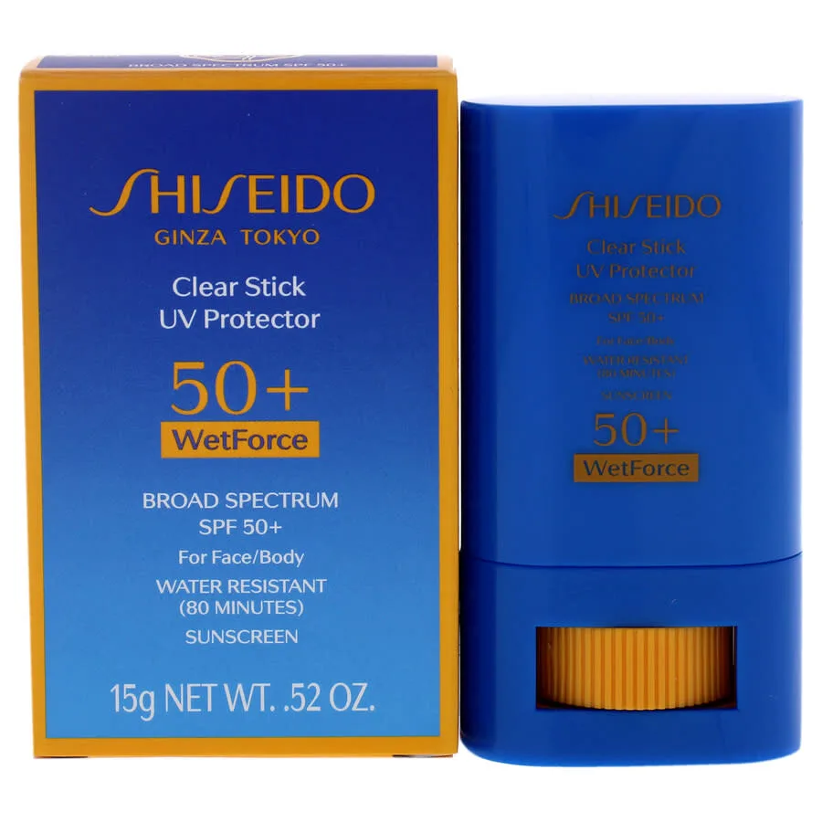 Солнцезащитный крем Clear Stick UV Protector WetForce SPF 50 от Shiseido для унисекс - 0,52 унции
