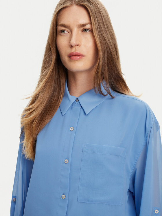 Рубашка обычного кроя LV044B902G Calvin Klein, синий — фото 4