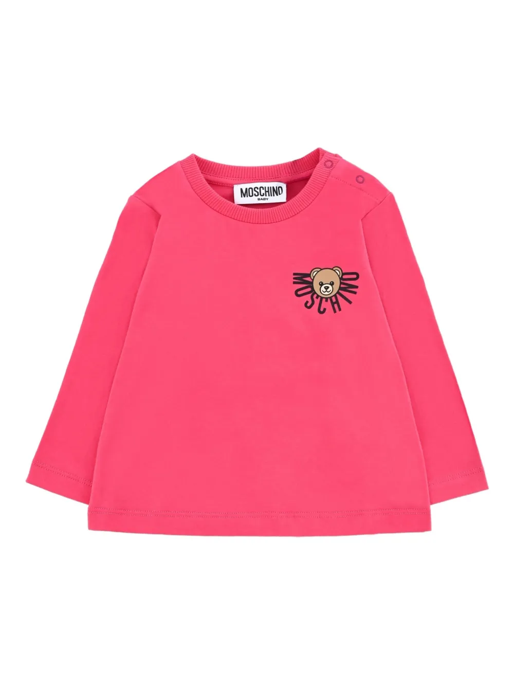 

Толстовка с логотипом Moschino Kids, розовый