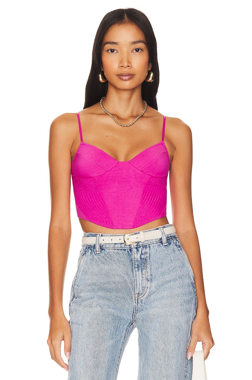 

Майка Only Hearts So Fine So Lace Corset Cami, цвет Pink Orchid