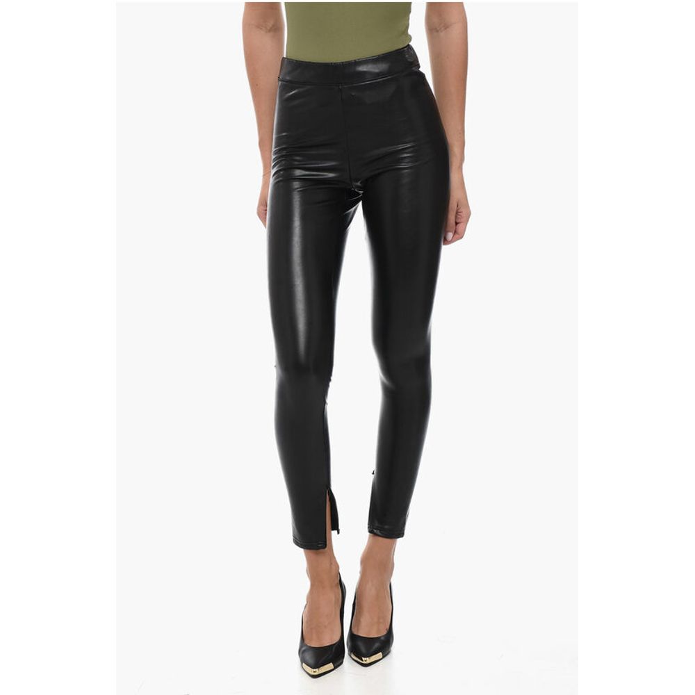 

Узкие брюки из веганской кожи Michael Kors, Black