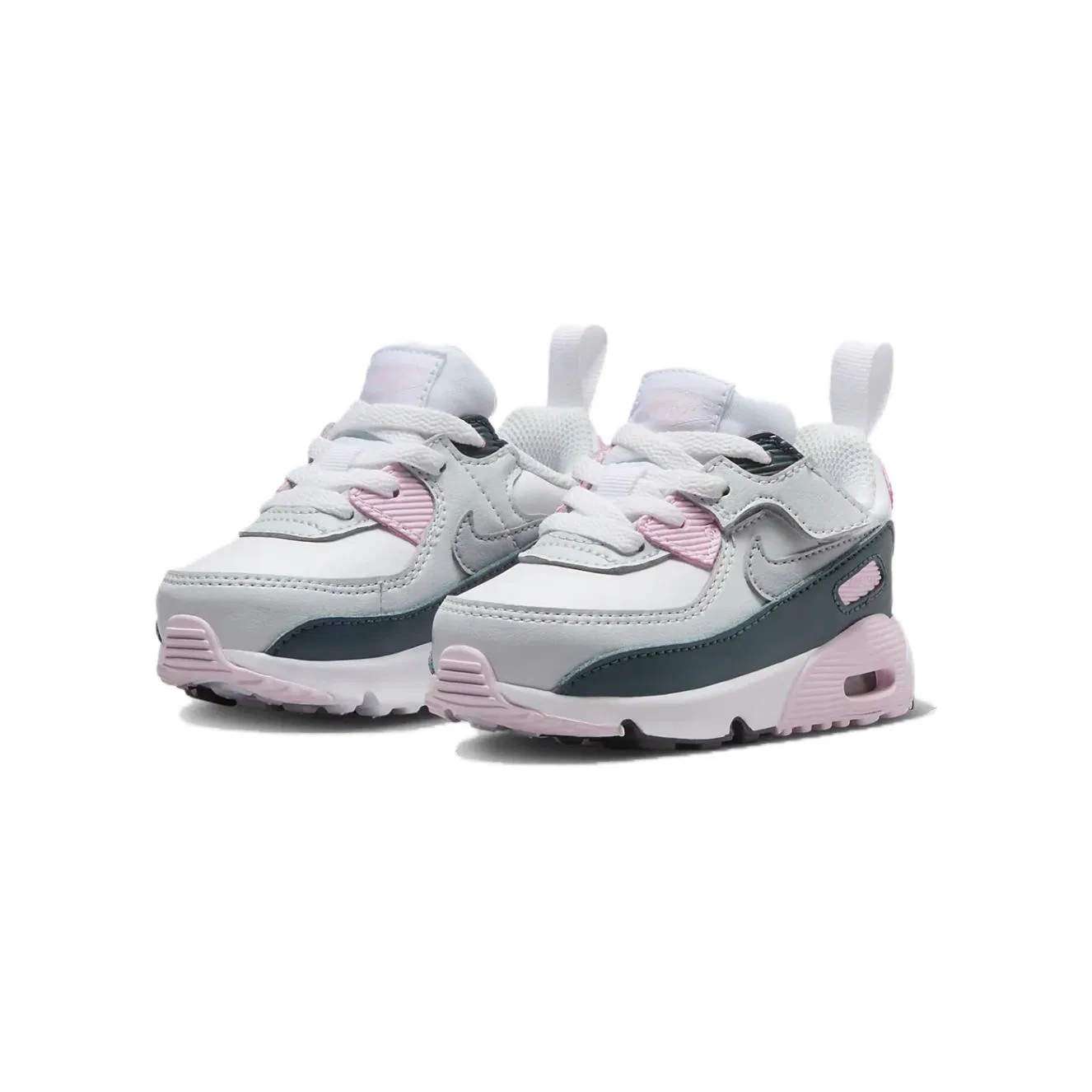 Кроссовки для малышей Nike Air Max 90 белые/розовые/серые — фото 4