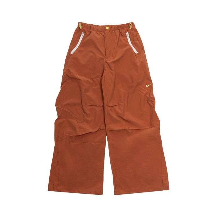 

Брюки Nike Project F.R.O.G. Parachute Pants 'Dark Russet/Light Lemon Twist', коричневый