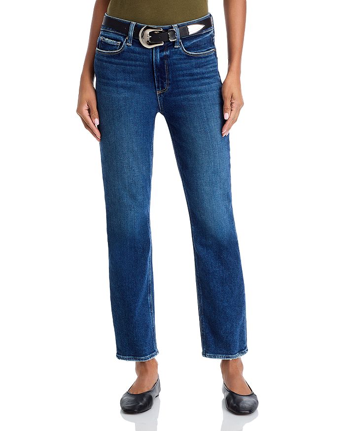 

Джинсы Cindy Straight Leg Raw Edge в цвете Arpeggio PAIGE, синий