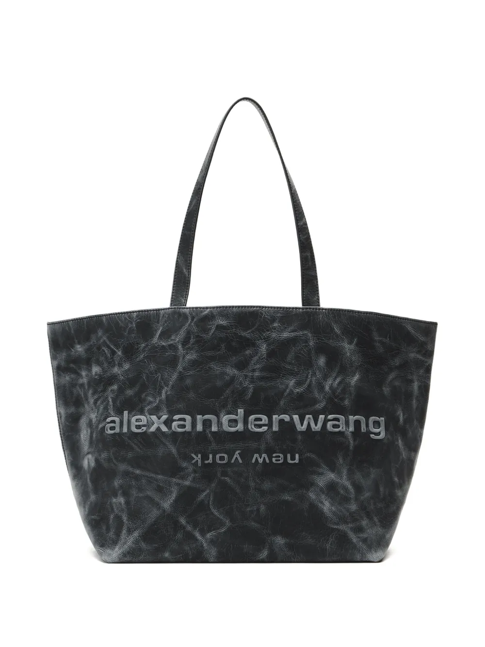 

Сумка-шоппер с тисненым логотипом Punch Alexander Wang, черный