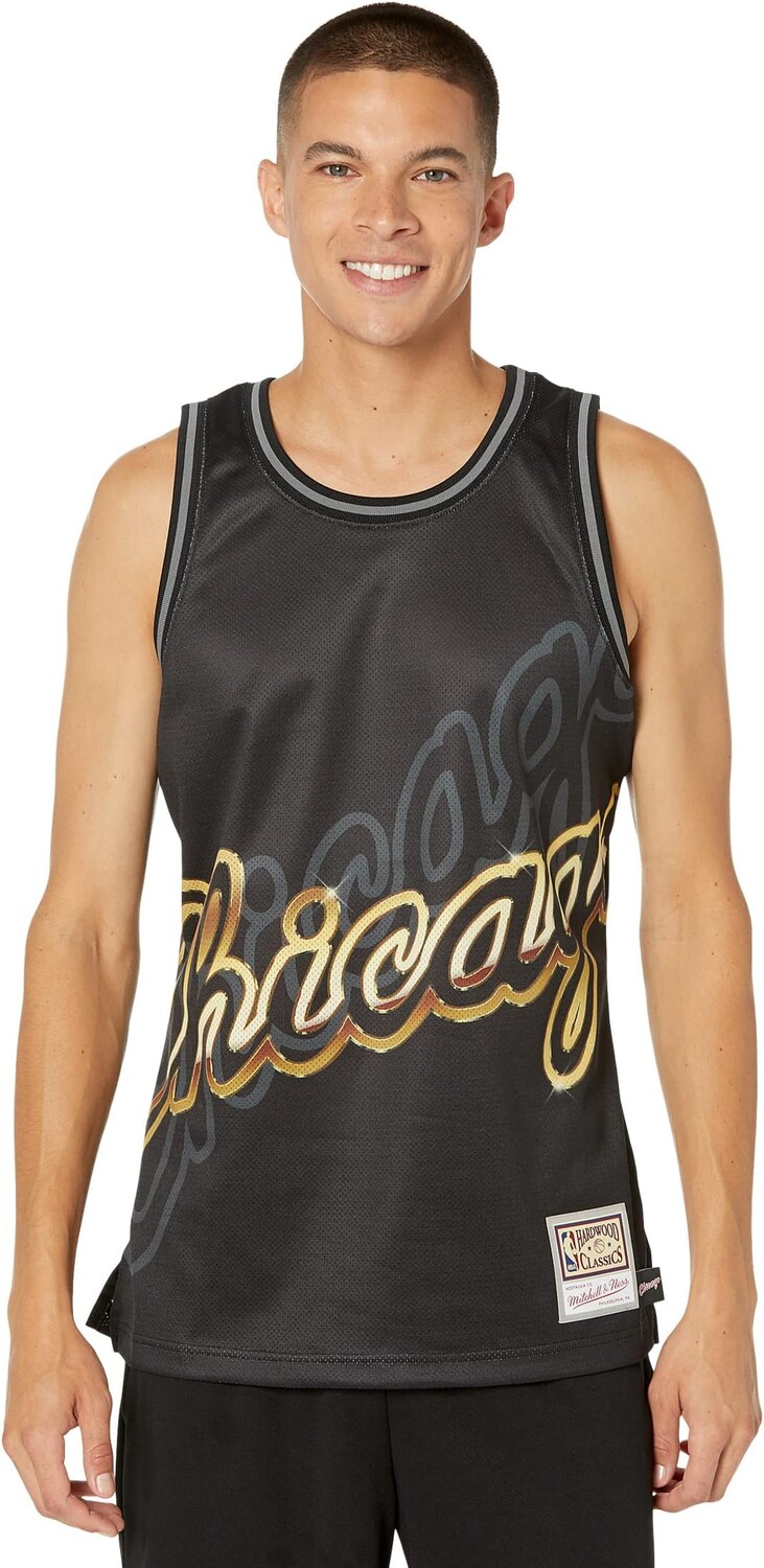 

Топ Mitchell & Ness NBA Big Face 4.0 Fashion Tank Bulls, черный