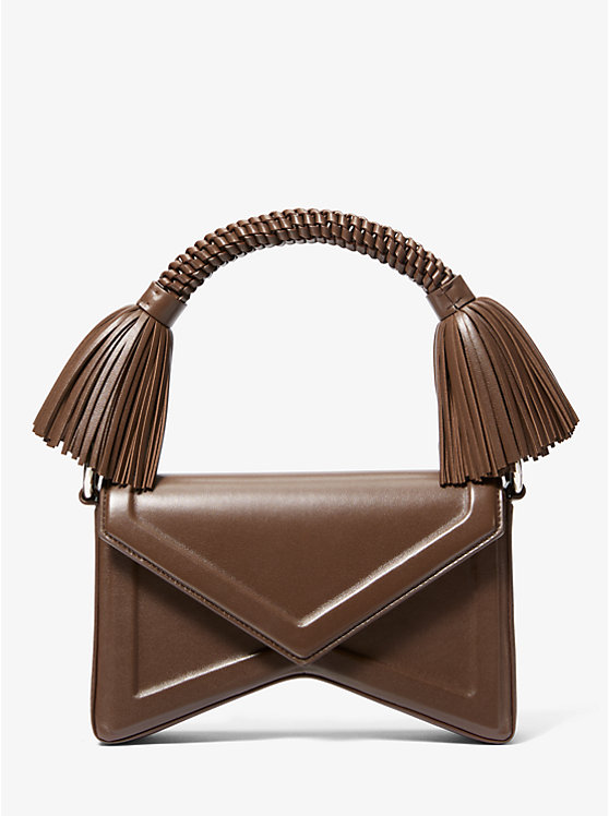 

Сумка через плечо Manhatta из кожи с кисточками Michael Kors, коричневый