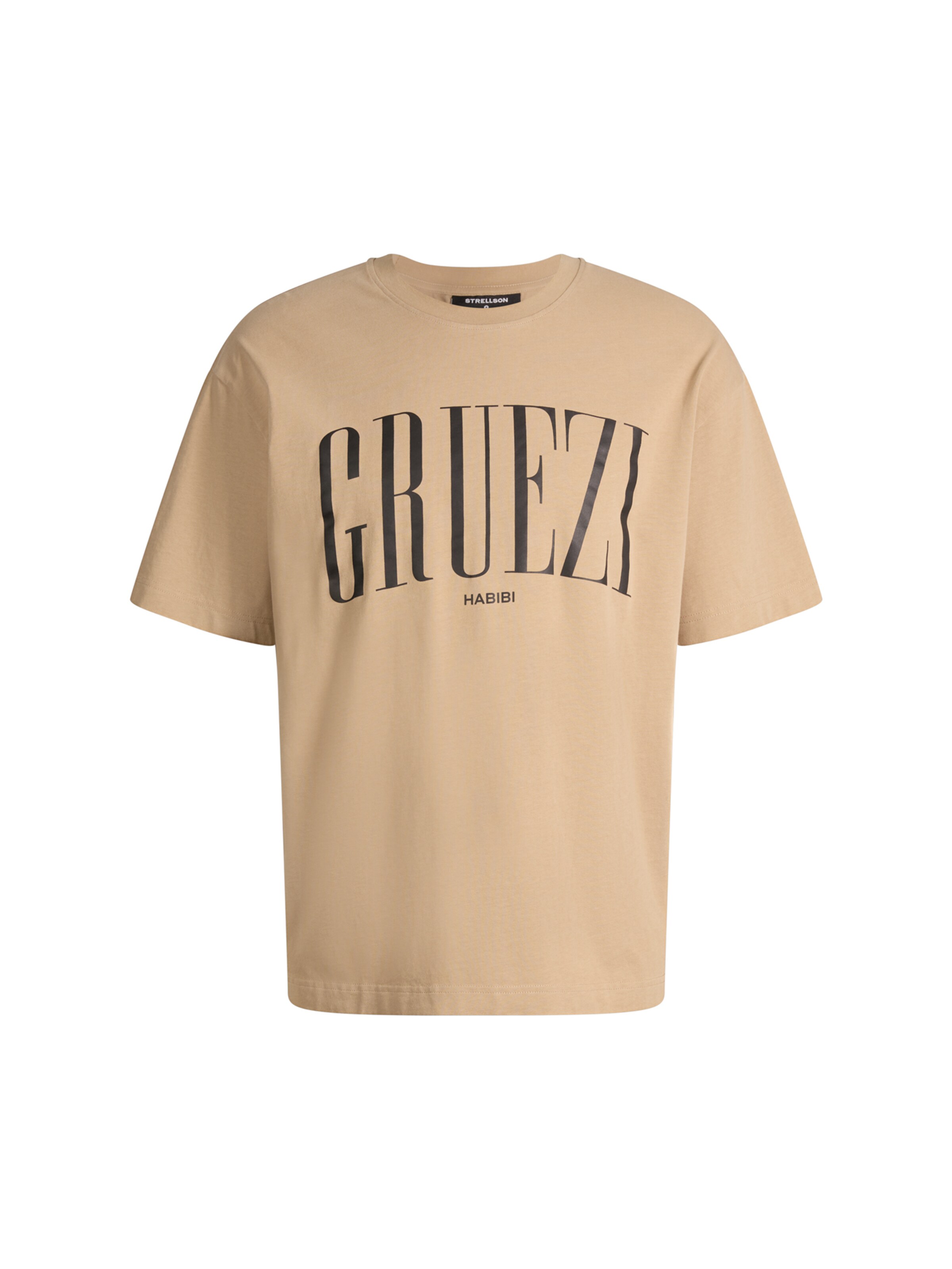 

STRELLSON Футболка 'Skele' в бежевом цвете