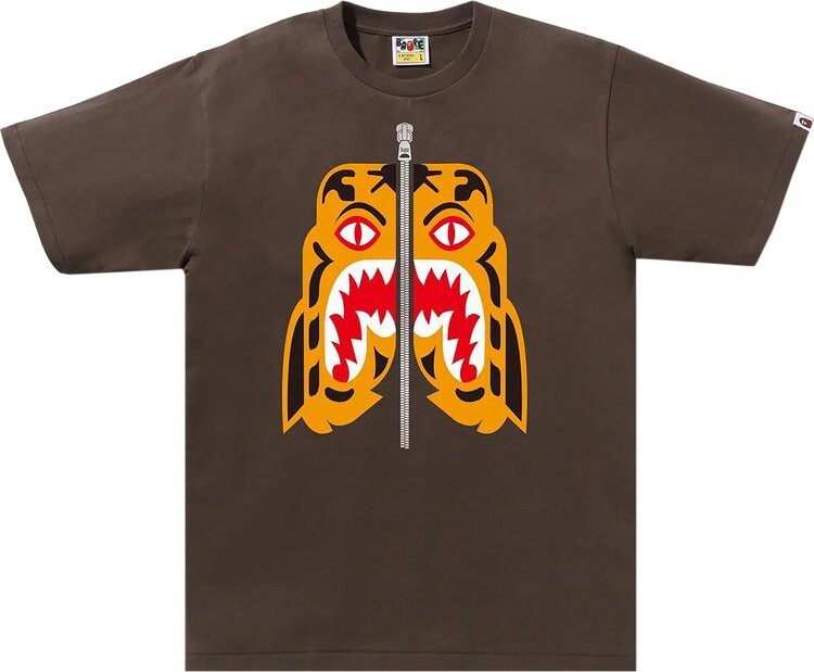 

Футболка BAPE Tiger 'Brown', коричневый