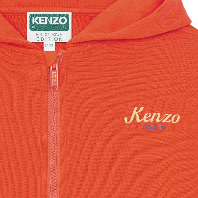 SS24 Свитшот Оранжевый Детский KENZO — фото 4