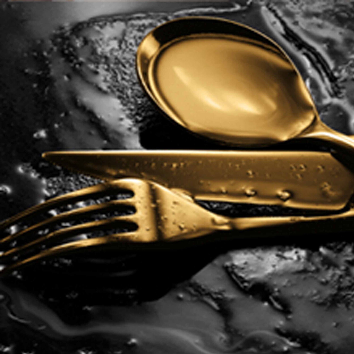 

Набор сервировочный Linea Ice Gold Mepra, золотой