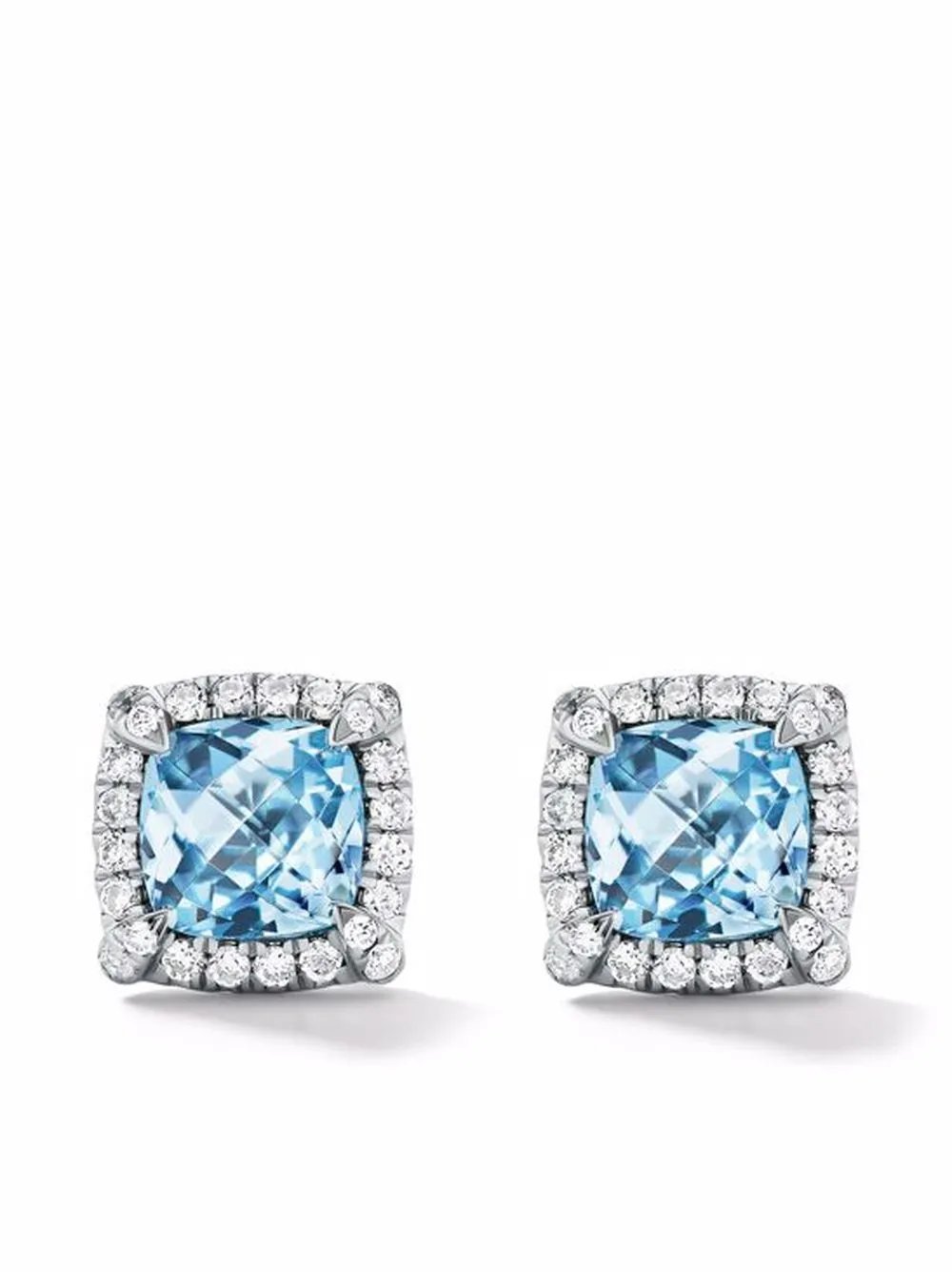 

Серебряные серьги Petite Chatelaine с топазом и бриллиантами (5 мм) David Yurman, серебяный