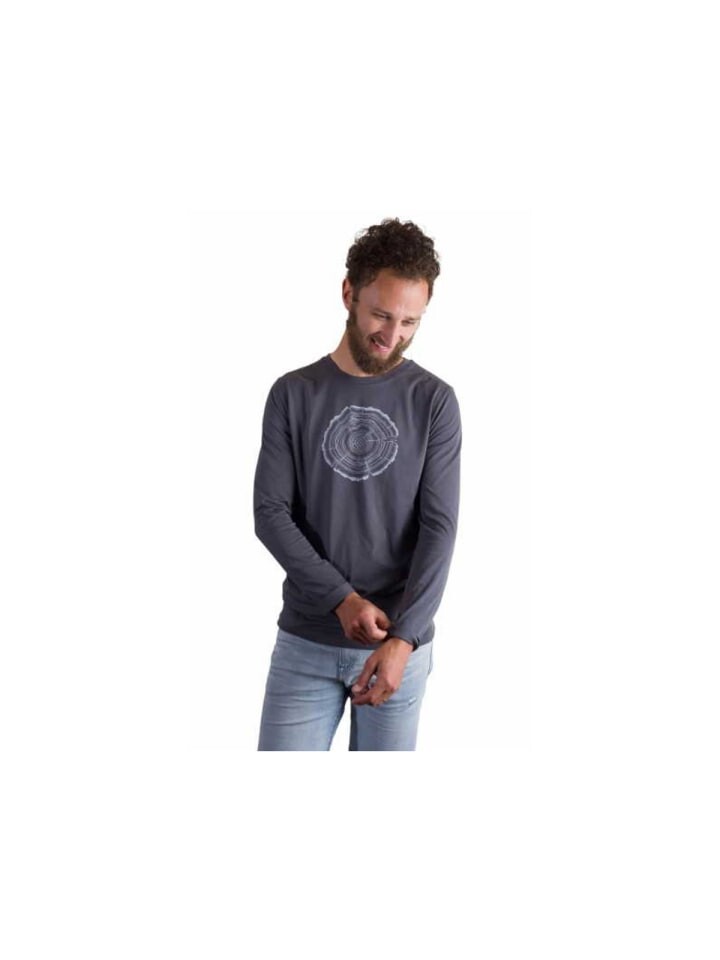 

Футболка Life-Tree Rundhals Langarmshirt, серый