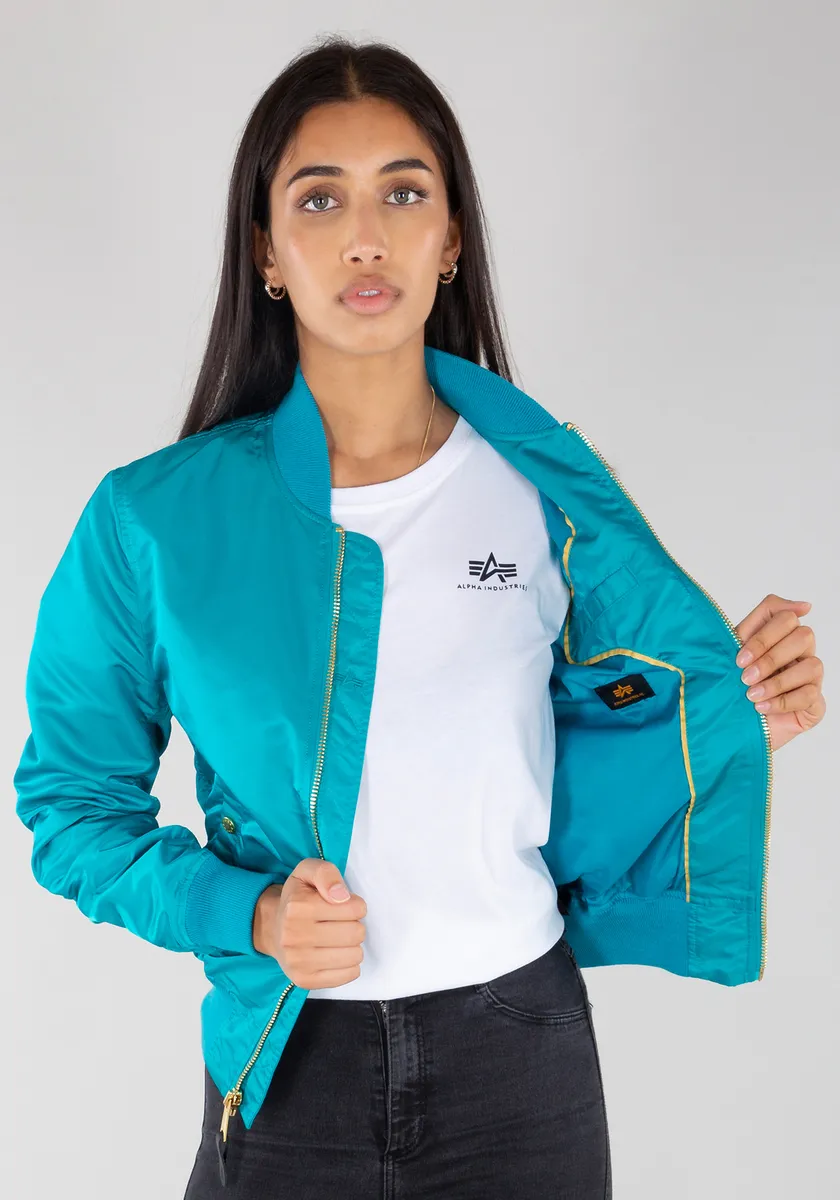 

Куртка-бомбер Alpha Industries " Alpha Industries Women - Куртки-бомберы MA-1 VF LW Wmn", цвет Blue Lagoon