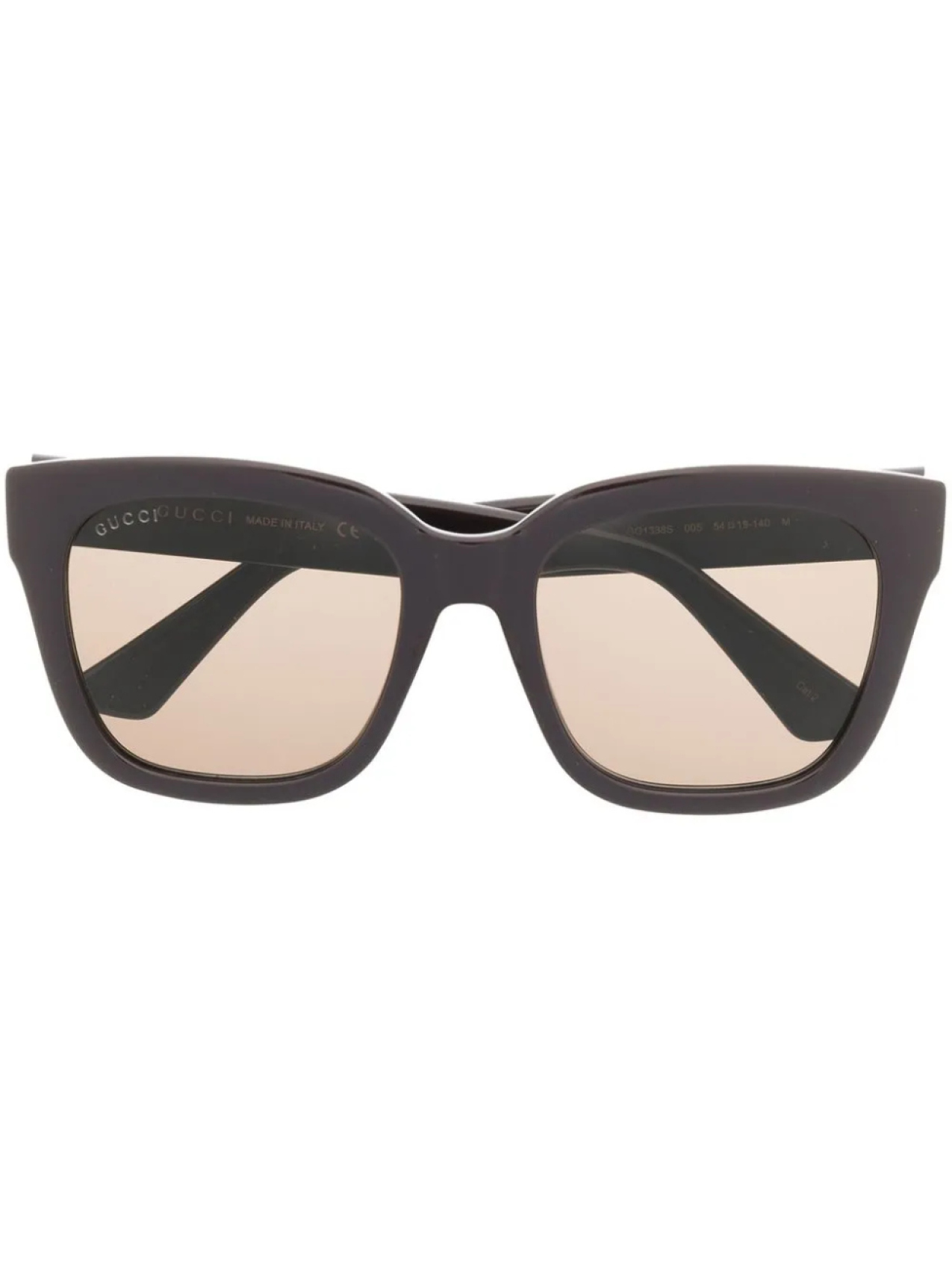 

Солнцезащитные очки в прямоугольной оправе Gucci Eyewear, коричневый