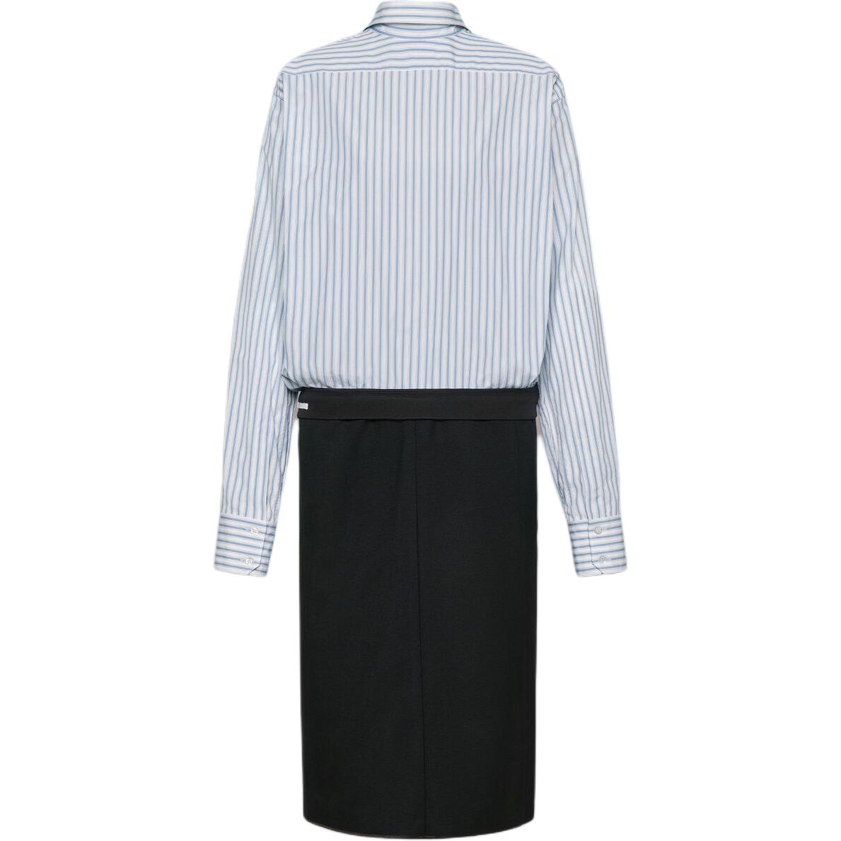 

MM6 Maison Margiela Женское платье с длинными рукавами белого/синего/черного цвета