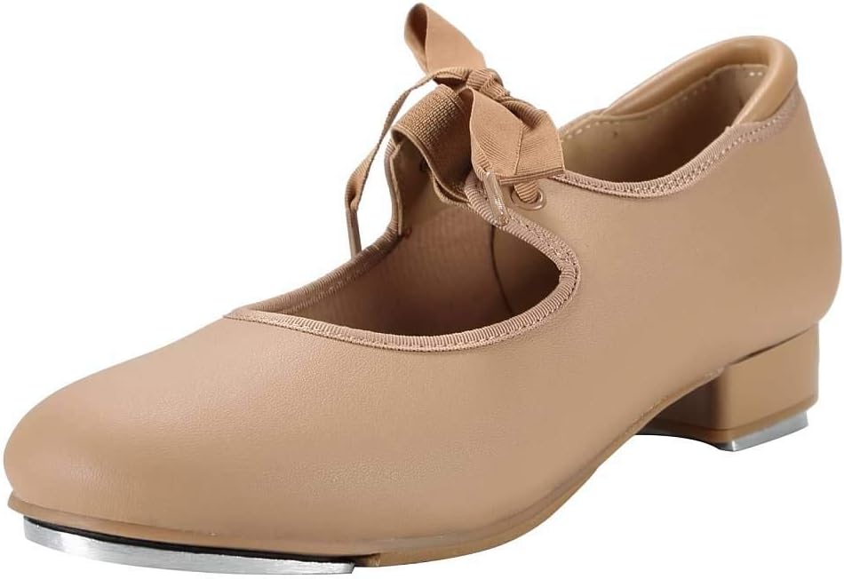 

Туфли для танцев Linodes Unisex из ПУ-кожи/с атласной лентой для женщин и мужчин - 601, коричневый