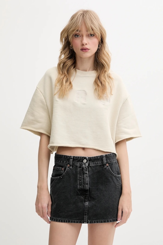 

Хлопковая футболка Iro, бежевый