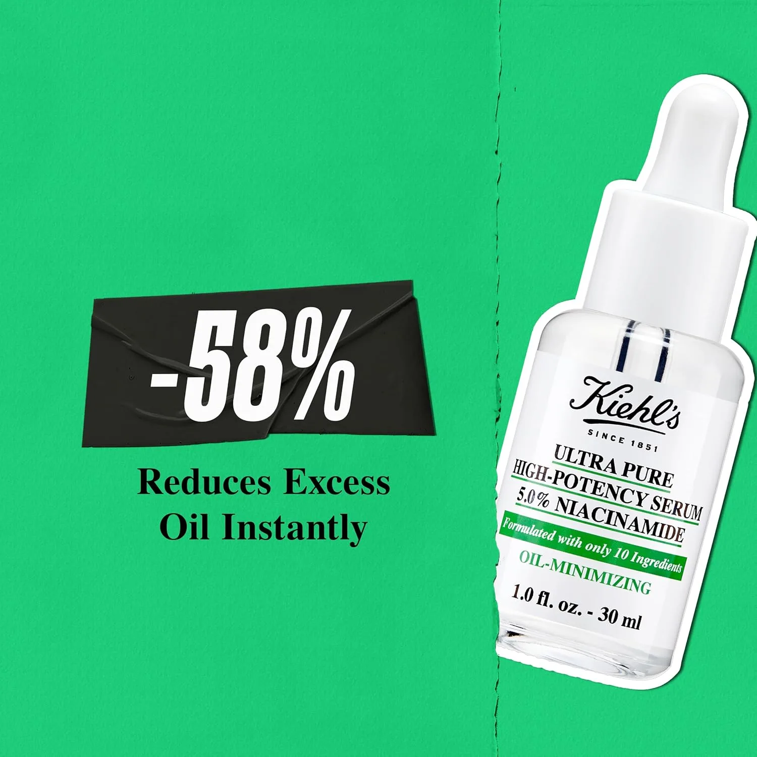 Сыворотка Kiehl's — Ultra Pure High-Potency . % ниацинамид для лица, концентрированная для жирной кожи, 30 мл — фото 4