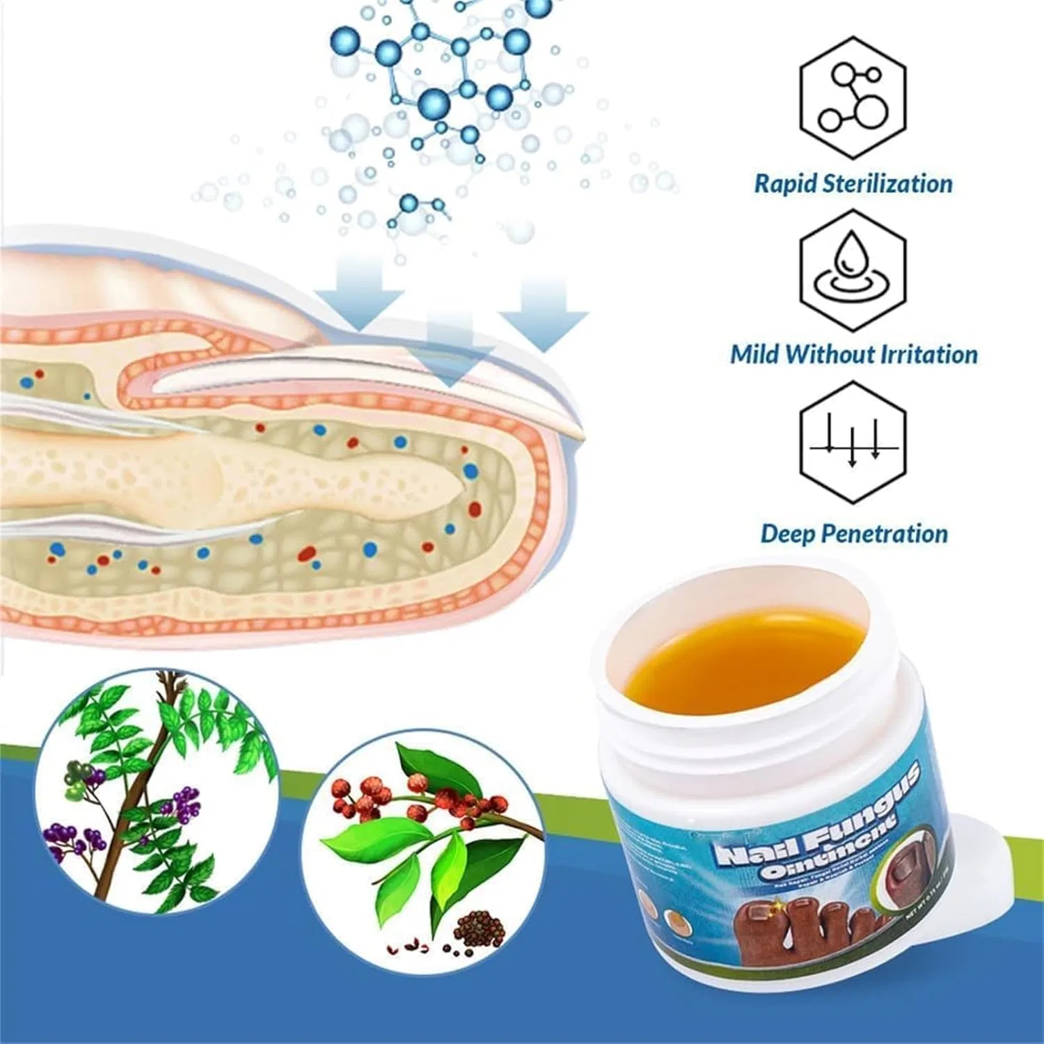 Мазь от грибка ногтей Aexzr 5x Quick-Healing 50 г Erisamo — фото 4