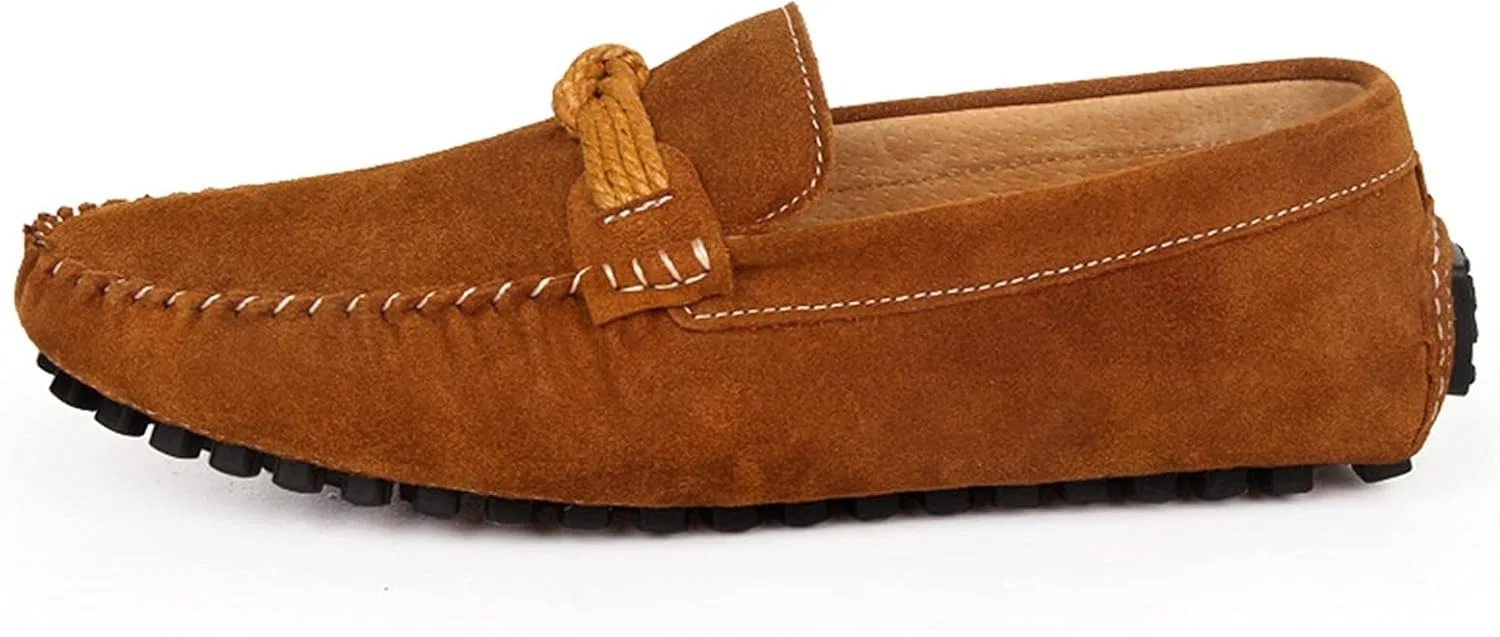 Лоферы из замши Light Brown PUGHGAETZF