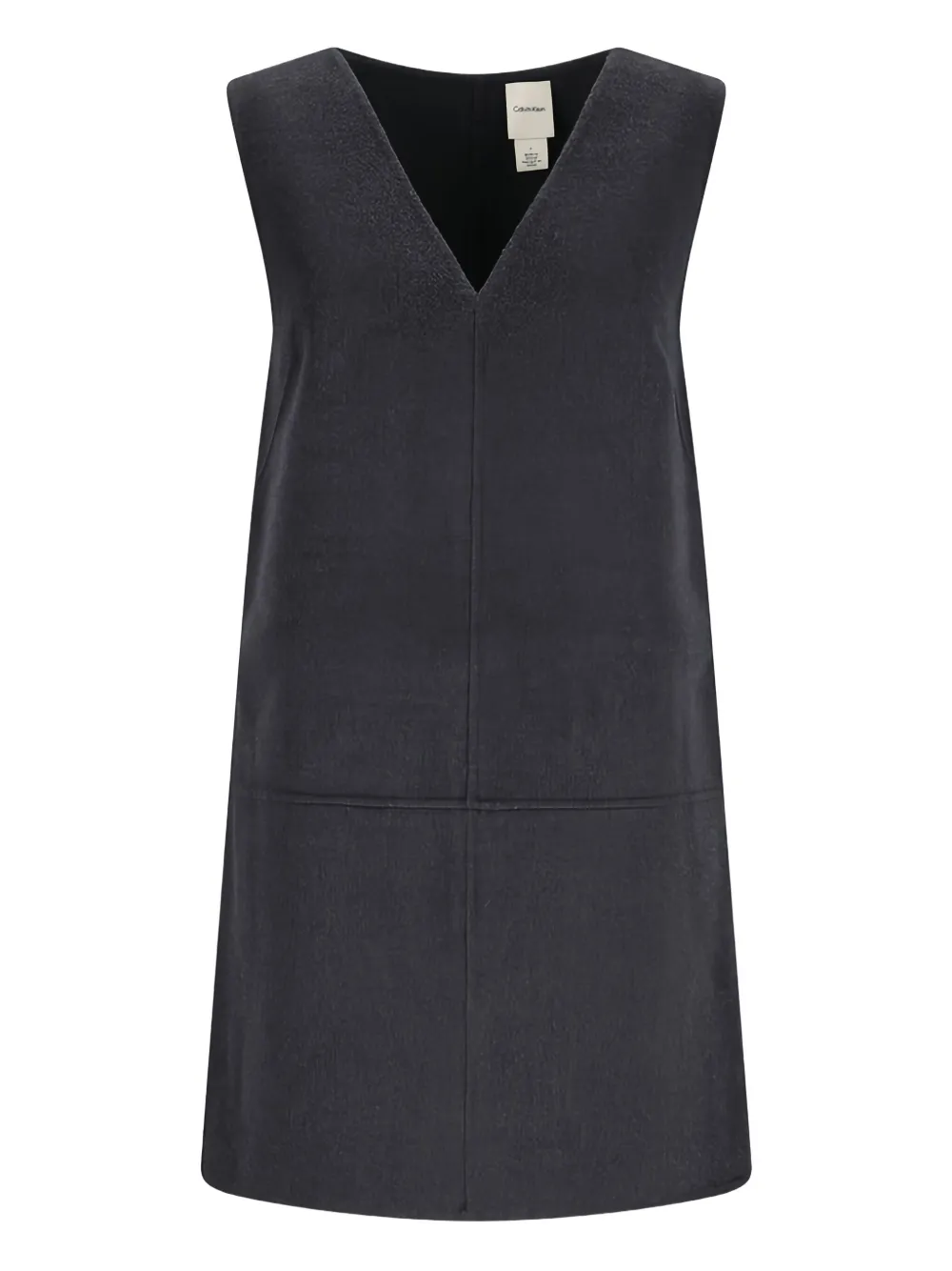 

Мини-платье свободного кроя с V-образным вырезом Calvin Klein, серый