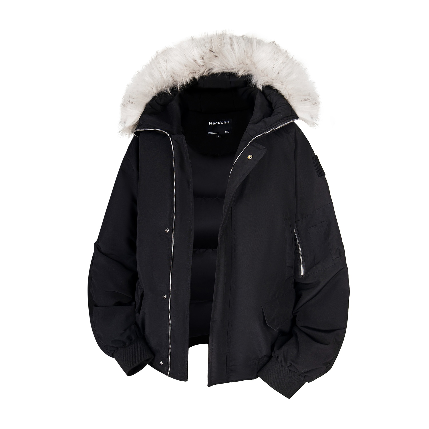 

NANDCHN Парка унисекс, Black