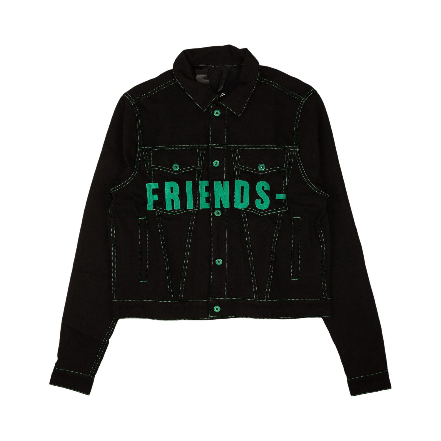 

Джинсовая куртка Vlone Friends, цвет Черный/Фиолетовый