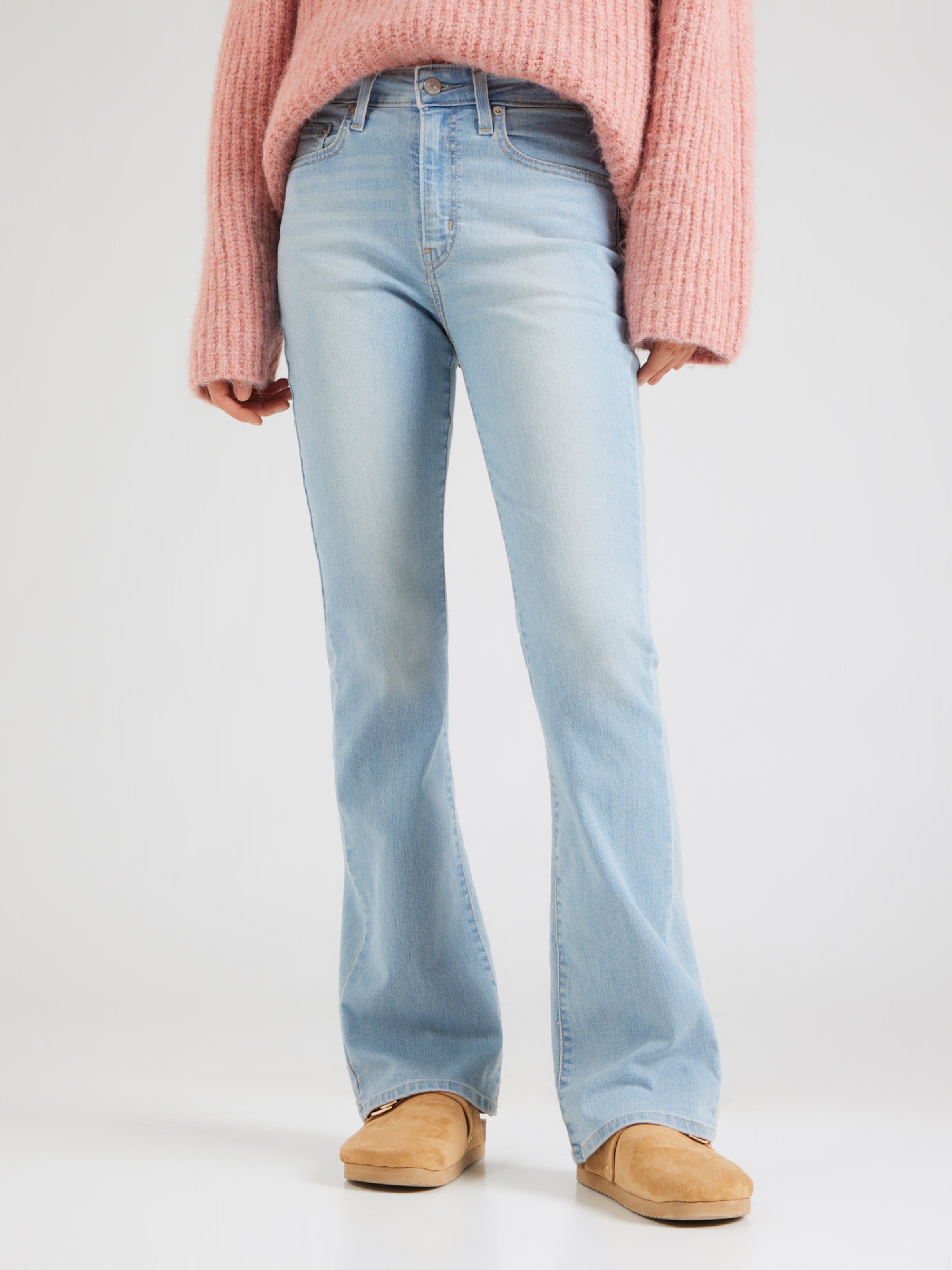 LEVI'S  Джинсы-клеш '725 High Rise Bootcut Jeans' в светло-голубом цвете — фото 3