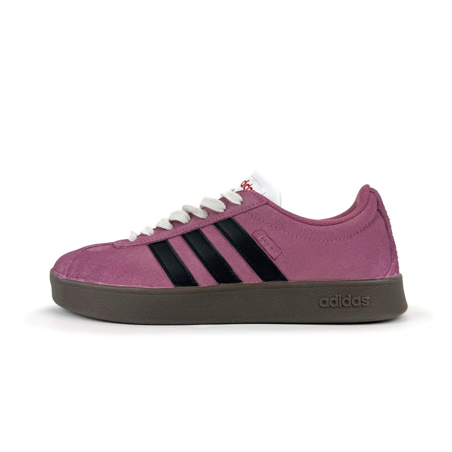 

Vl Court German Army Trainers Unisex низкие черные/розовые Adidas Neo, черный/розовый