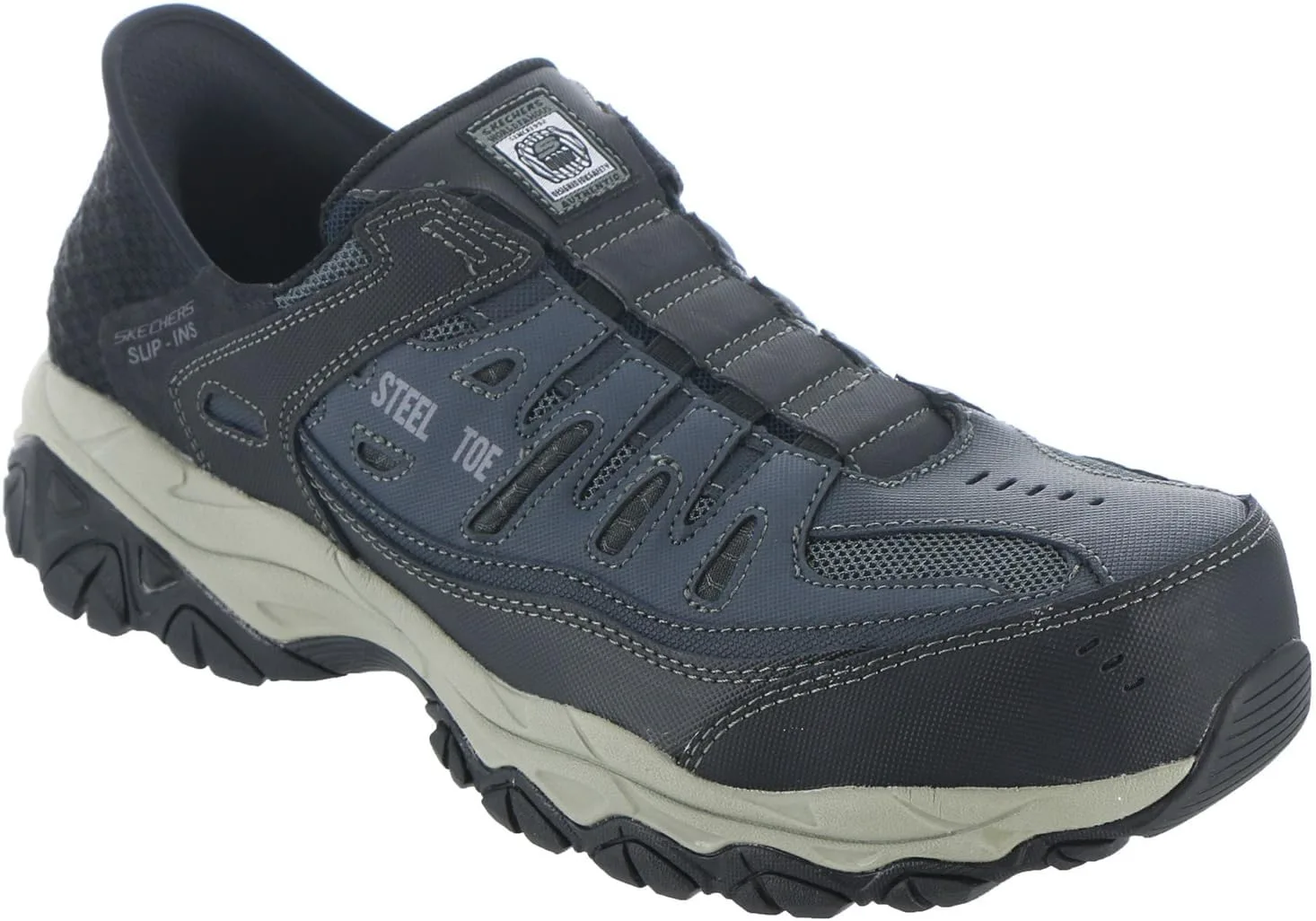 Мужские безшнурковые кроссовки Skechers Cankton-Faison St, темно-синий/серый — фото 4