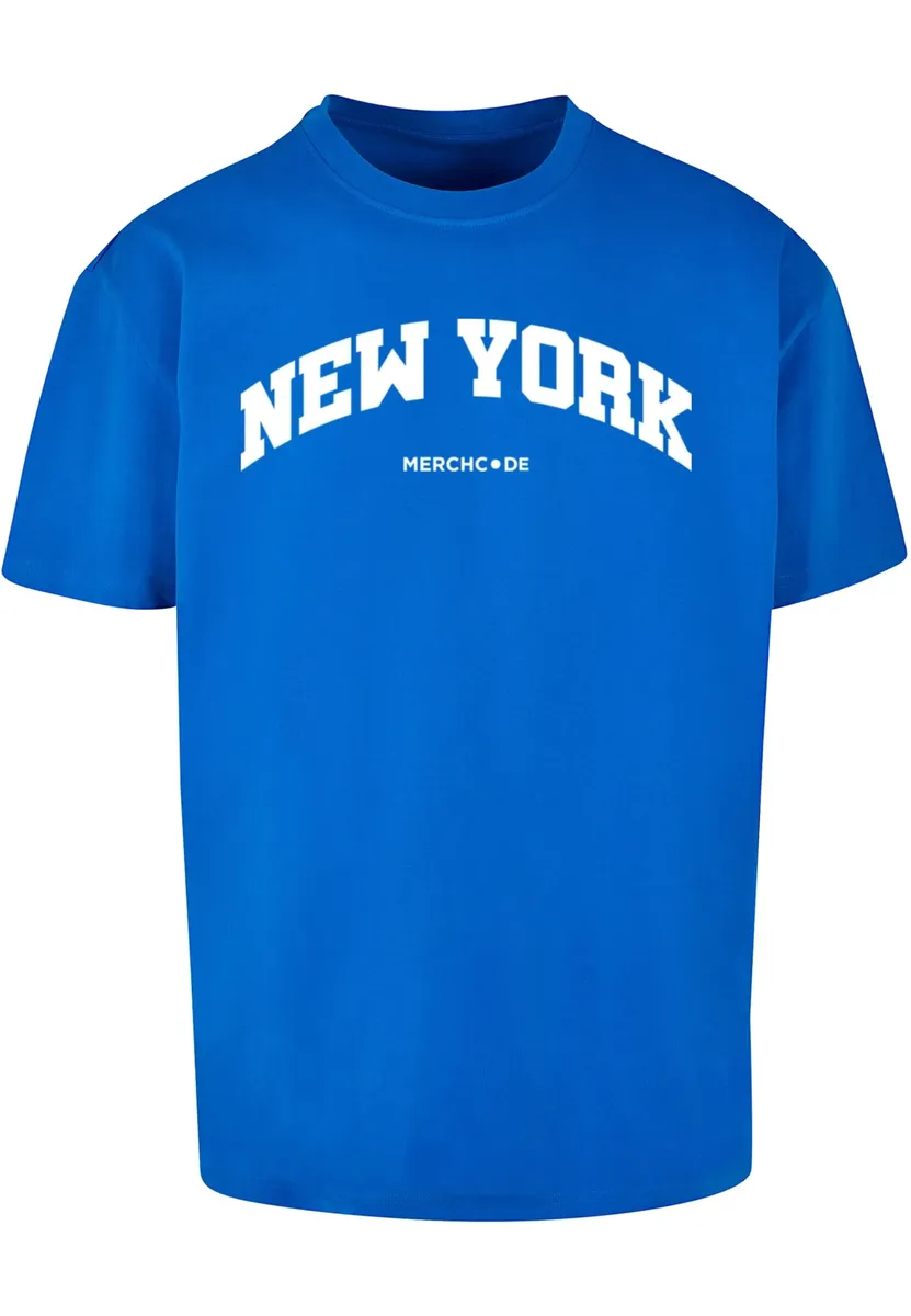 

Футболка Merchcode " Merchcode Men's New York Wording - Heavy Oversize Tee", синий